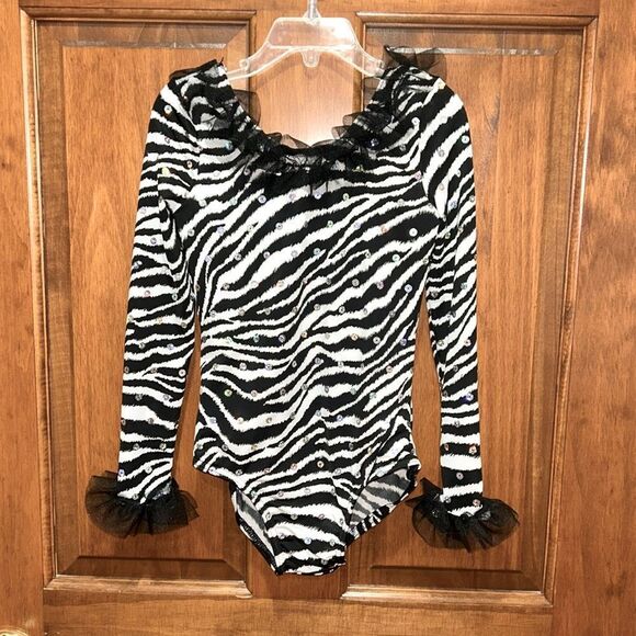 Weissman Jungle Time dance costume leotard size IC - Picture 1 of 10
